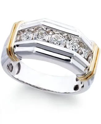 1/5Ct White Round Moissanite Men's Engagement Wedding Ring 925 Sterling Silver • $161.10