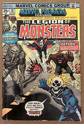 Marvel Premiere #28   The Legion Of Monsters! • $63.40