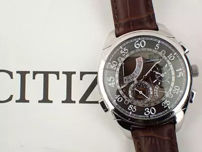 Wristwatch USED CITIZEN CAMPANOLA 111 Minute Repeater Quartz Brown Silver • $1155.27