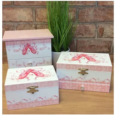 Mele And Co Ballet Shoes Girls Musical Jewellery Boxes Various  MC1325 MC1374 • £22.95