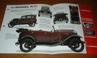 ★1930 Ford Model A Phaeton Spec Sheet Brochure Poster Print Photo 30 29 28 27 26 • $11.69