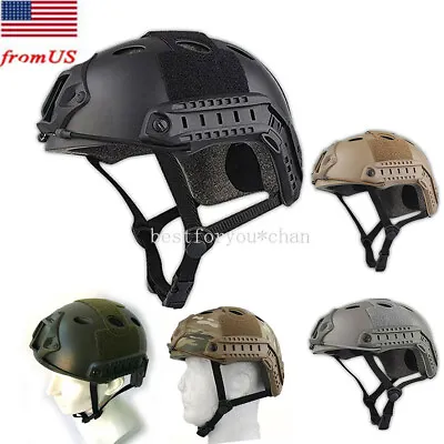 Tactical Helmet Airsoft Paintball Military Combat Fast PJ Style Hunting Shooting • $36.07