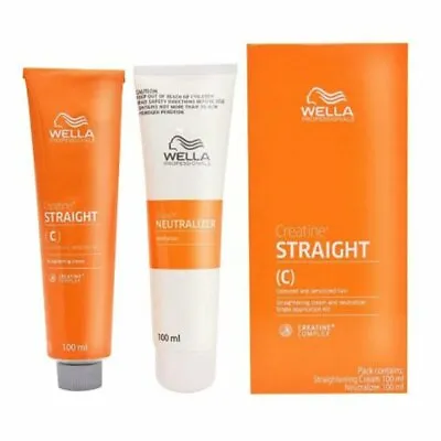 WELLA Hair Straightening Wellastrate Cream Neutralizer Intense Sensitized Hair C • $21.98