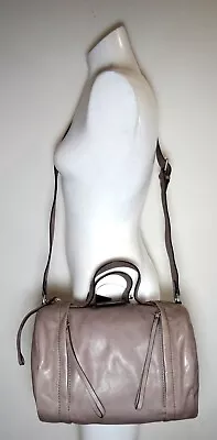 Marc Jacobs Moto Top Handle Grey Leather Large Satchel Duffel Bag • $174.99