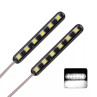 2pcs 6LED Lights Car Motorcycle Lamp Strip Brake Tail Light Strobe Flashing Lamp • $9.49