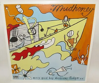 MUDHONEY - EVERY GOOD BOY DESERVES FUDGE ( LP ) Orange Marbled Re 2009 US (B) • $39.95