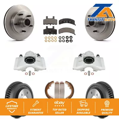 Front Rear Brake Caliper Rotor Drum Semi-Metallic Pad Kit For Dodge Ram 1500 RWD • $442.90