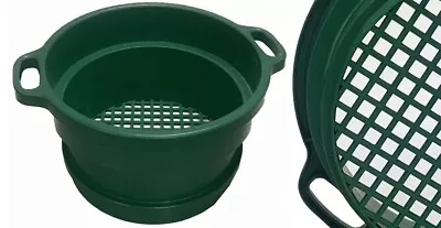 Sluice Monkey 1/2  Mesh/6  Deep Green Plastic Screen Stackable Sifting Pan • $29.88