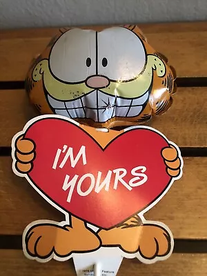 Garfield Mylar Pre-inflated Balloon On Stick “I’m Yours” • $12