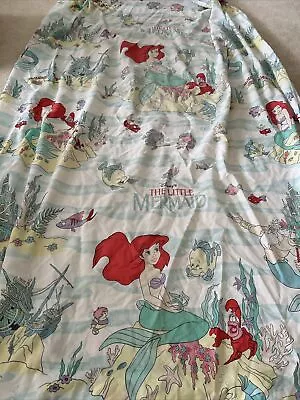 Vintage Disney The Little Mermaid Twin Fitted Bed Sheet 90's • $25