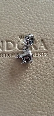 Authentic Pandora Silver Hanging CZ Winter Polar Bear Charm Charm #791029CZ • £18