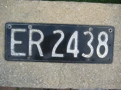 New Zealand Vintage Early Type # Er 2438 Rare License Plate • $39.99