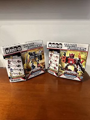 Kre-o Transformers Micro Combiners Menasor A7308 & Computron A7307 New & Sealed • $0.99