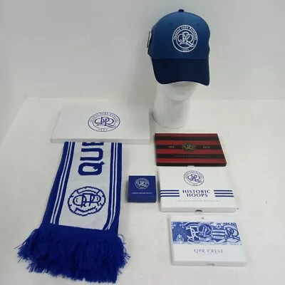 Queens Park Rangers FC Bundle Official Merchandise Hat Scarf Crest Book RMF53-RP • £7.99