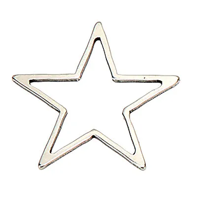 £4.70 • Buy 30Pcs Open Back Bezels Pendants Jewelry Necklace Making Star Shaped Hollow Frame