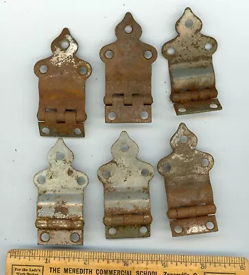 Six 6 Original Hoosier Type Kitchen Cabinet Door Hinges • $15.99