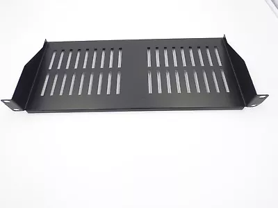 1U 200mm DEEP BLACK RACKMOUNT SHELF FOR 19 INCH RACK Racks AV Racks Cabinets  • £16.95