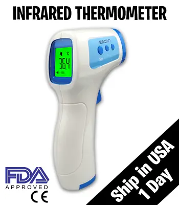 NON-CONTACT Thermometer Body Forehead IR Infrared Digital Thermometer Adult Baby • $9