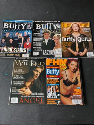 $13.45 • Buy BUFFY The Vampire Slayer Magazines Various Lot Of 5! Yearbooks, FHM, Wicked!