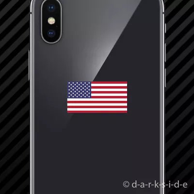 (2x) American Flag Cell Phone Sticker Mobile America Usa • $3.99