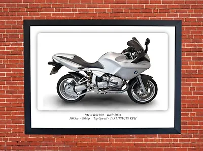 BMW RS1100 Motorcycle A3 Size Print Poster On Photographic Paper 17 X 12 Inch • £9.99