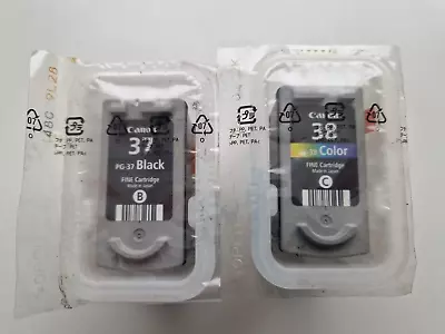 PG-37 Black & CL-38 Colour CANON Genuine Ink Cartridges FREE UK DELIVERY! • £25.75