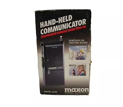 Maxon Hand Held Communicator 49-H Portable FM Two-way Radio • $23.99