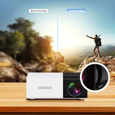 Portable Mini Video Projector YG300 Black 3D-Ready 3000+ Lumen Brightness 320 • $31