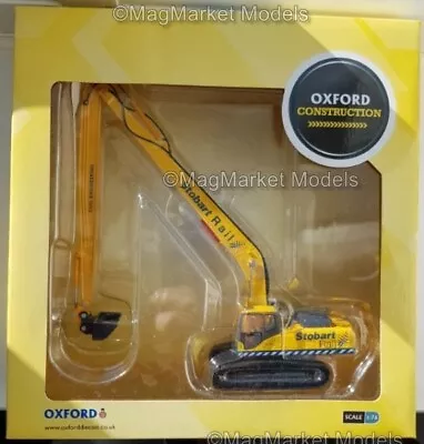 Oxford Diecast · Stobart Rail · Komatsu Excavator · 1:76 · Brand New In Box • £27.50