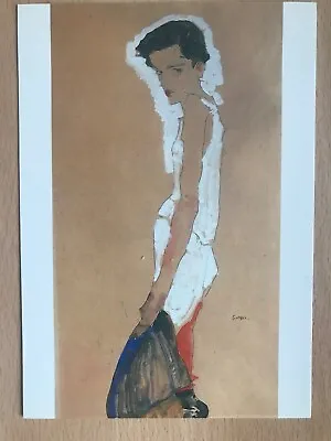 Egon Schiele “Girl Undressing   Modern Art Postcard • £1.99