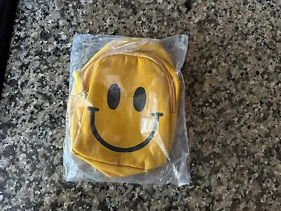 Small Happy Smiley Face Yellow Fanny Carry Sack Bag Backpack  • $9.95