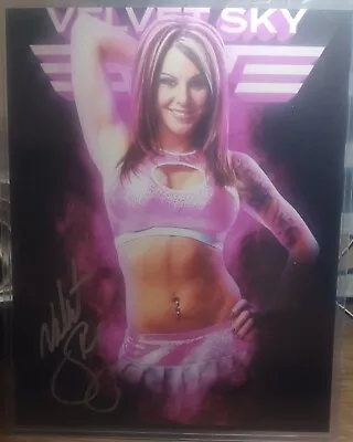 Velvet Sky Signed Autographed 8X10 Photo WWE NXT AEW TNA Wrestling • $25