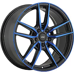 18x8 Konig 55BB Myth Gloss Black With Blue Tinted Clear-Coat Wheel 5x112 (43mm) • $302.92