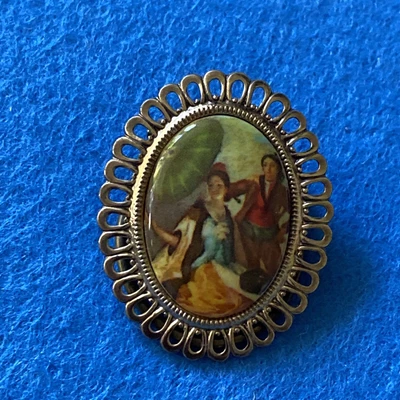 £3.95 • Buy Small Scarf Ring Clip Holder ~ Picture Clip Vintage
