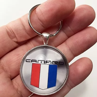 Vintage Chevrolet Camaro Wheel Center Cap Badge Emblem Reproduction Keychain • $12.95