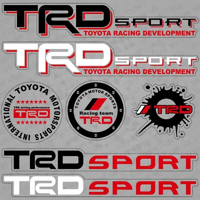 $9.99 • Buy For Toyota TRD Sport Racing Development Car Sticker 3D Decal Stripes Decoration