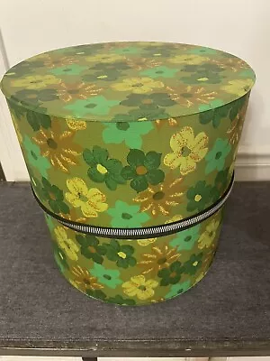 Vintage Groovy Green Wig & Hat Travel Box • $45