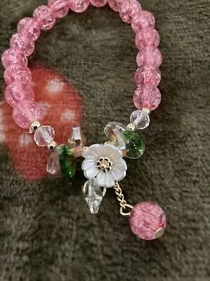 3 X Beautiful Daisy Beaded Charm Bracelet Women Girls Childrens Jewellery Gift • £10