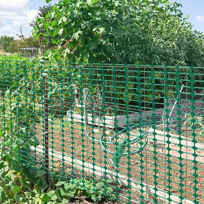 Heavy Duty Green Plastic Safety Barrier Mesh Fencing 1m X 50m Home Garden DIY • £26.94