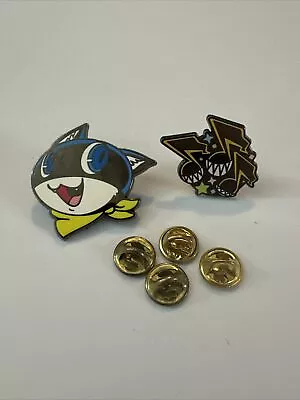 Persona 5 Morgana & Point Up Enamel Pin Brooch Fan Gamer • $14