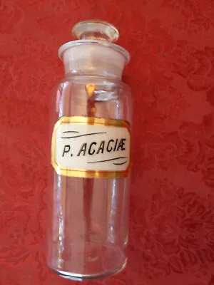 $21.95 • Buy Antique Pharmaceutical Apothecary Jar - P. Acaciae
