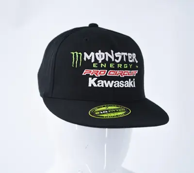 Monster Energy Pro Circuit Kawasaki Stretch NEW! 210 Fitted Hat Sz 6 7/8 - 7 1/4 • $32