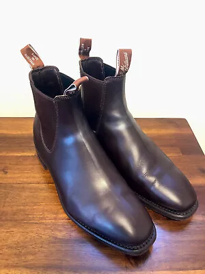 RM Williams Comfort Craftsman Boots Chestnut Size 8H Excellent Condition W/box • $400