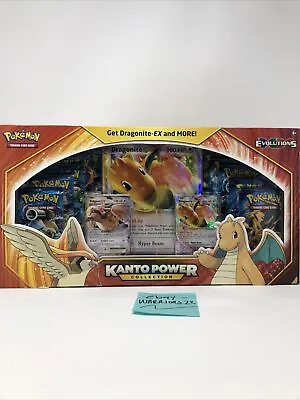 $29999 • Buy Pokemon TCG XY Evolution Kanto Power Collection Box Dragonite EX Sealed N HAND.