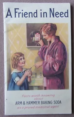 1933 Arm & Hammer Baking Soda Promo Booklet * Medicinal Uses Quack Medicine • $8