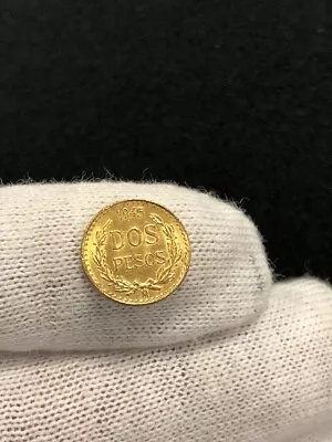 1945 Mexico Dos Pesos 2 Two Gold Coin .0482 Oz. Better Grade Coin! • $125