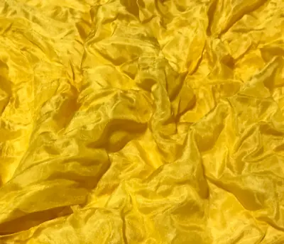 $11.99 • Buy Hand Dyed HONEY MUSTARD YELLOW China Silk HABOTAI Fabric