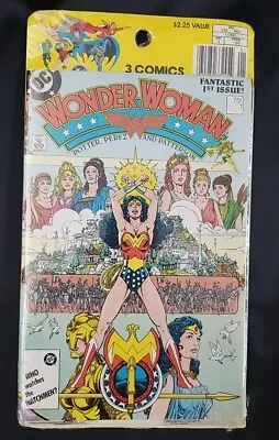Wonder Woman DC Vintage 1987 First Issue Comic Book INCLUDING #1  #2#3 SEALED  • $40