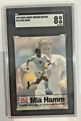 Graded 1999 ROOX USWNT Premier Edition Mia Hamm Card • $39.95