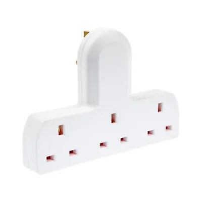 3 Way / Gang UK 3 Pin Multi Socket Plug Extension Mains Handy Adaptor Cable Free • £7.99